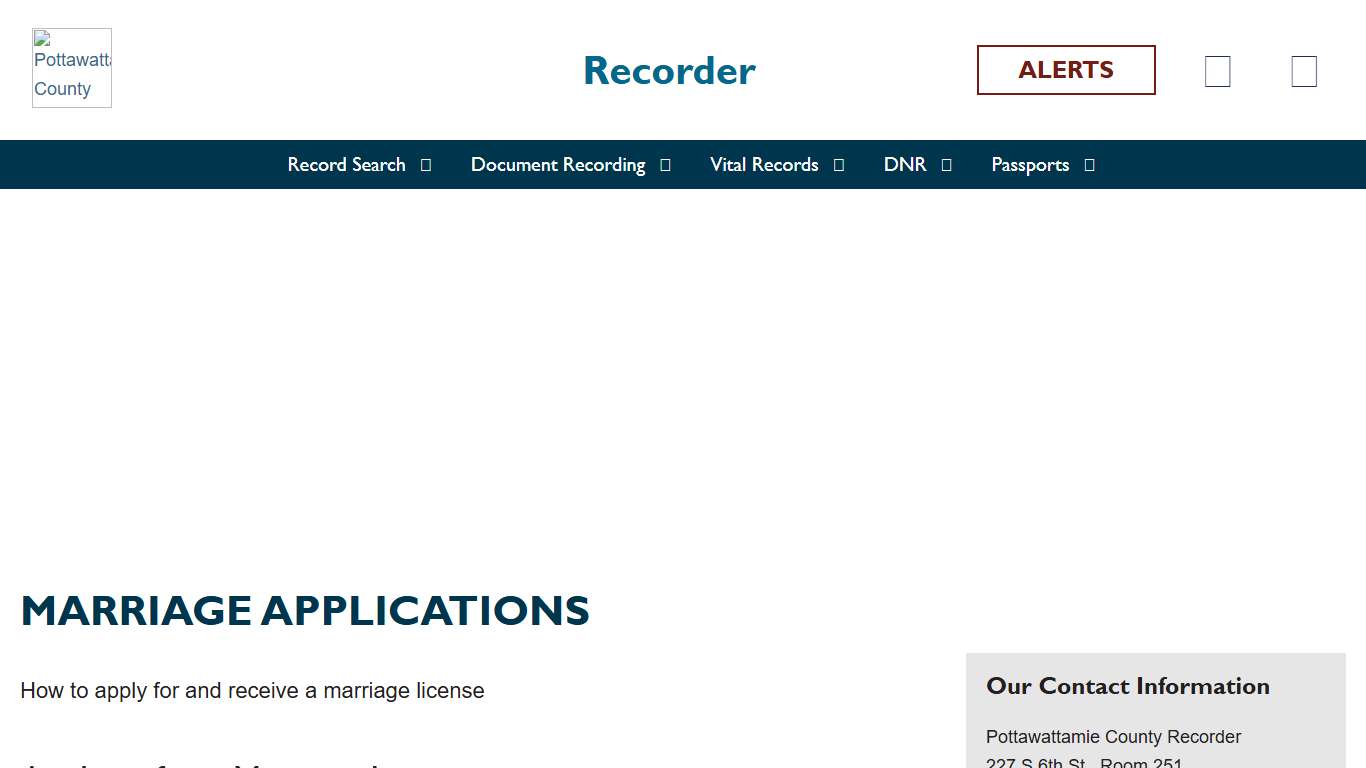 Marriage License Applications in Pottawattamie County, Iowa